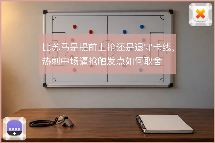 比苏马是提前上抢还是退守卡线，热刺中场逼抢触发点如何取舍